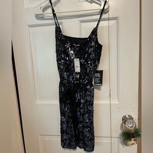 Women’s black sequins dress